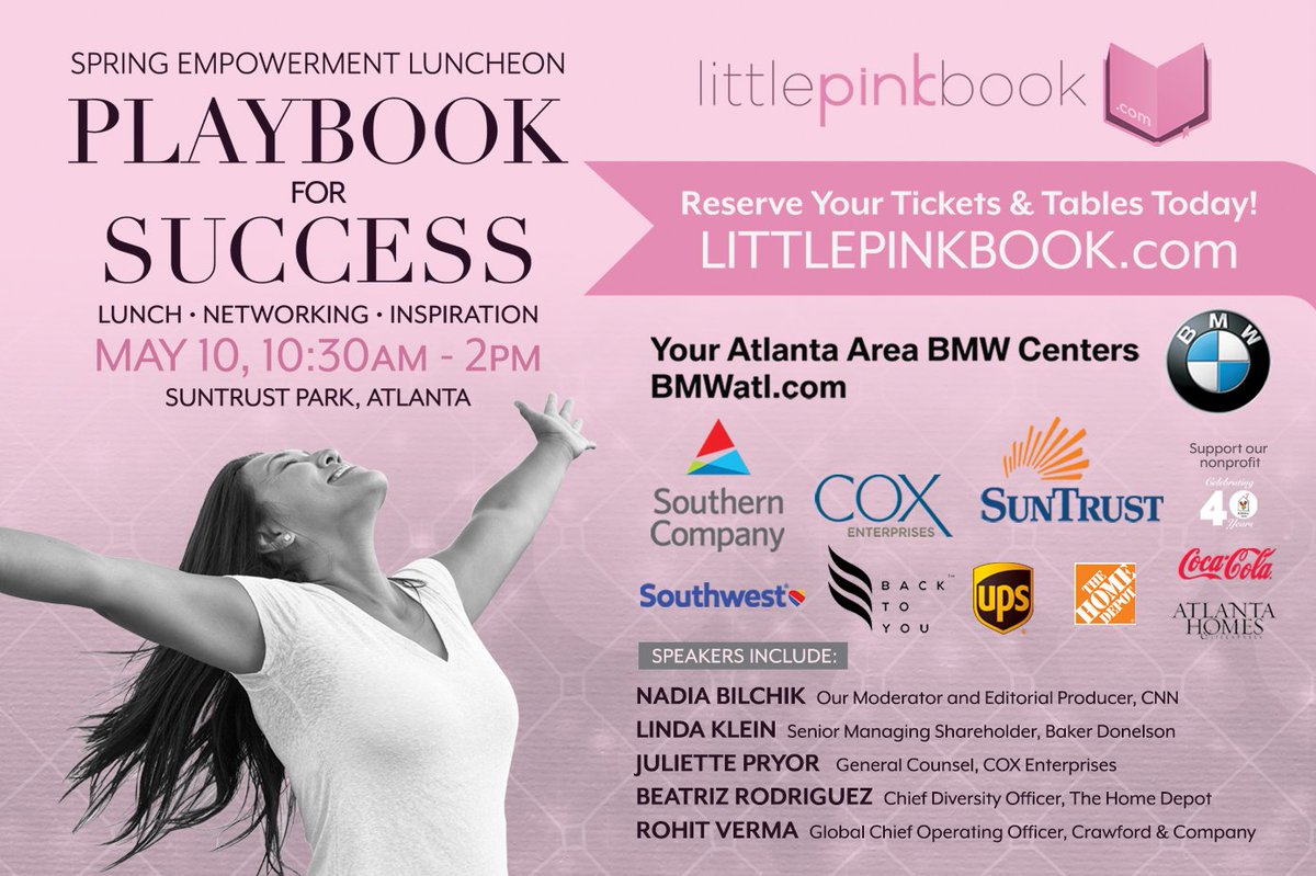 ARMHC's tweet photo. Join our friends, @littlepinkbook &amp; America's most powerful women business leaders for lunch &amp; high-powered panel discussion. Register @ https://t.co/qGINapU5r9 and help Atlanta Ronald McDonald House Charities families. #KeepingFamiliesClose #PINK #PINKSpringEvent #littlepinkbook https://t.co/pUhpnbqRse