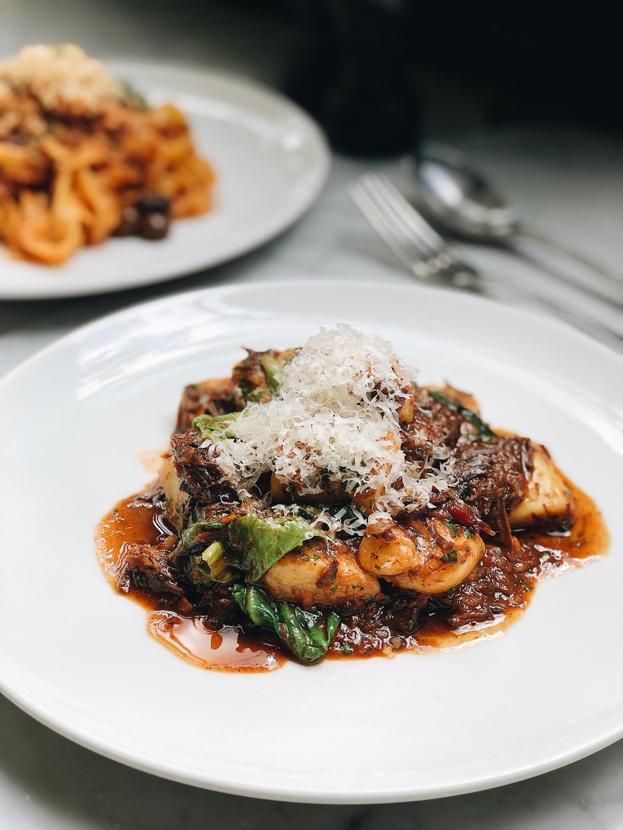 Don’t be fooled, it’s still chilly out there. Here, have our Parmesan Gnocchi with ox cheek ragù, spring greens &amp; fresh chilli to take the edge off 🍝 #Marylebone #London #PortmanVillage #LondonRestaurants #LondonFood