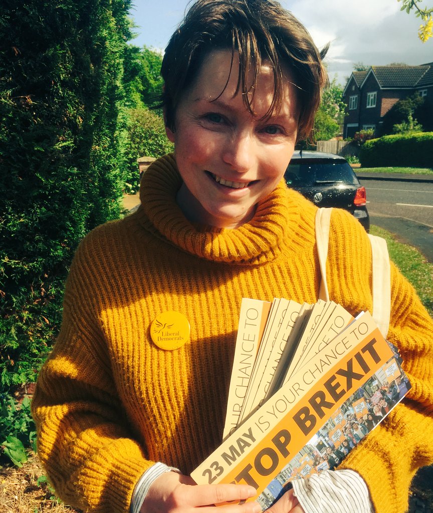 isabelwriting's tweet photo. Leafleting done, a few hailstorms but also sun! #StopBrexit #Remain #LibDemsStopBrexit #libdems #FBPE #PeoplesVote @SCLibDems #shelfords #stapleford #EuropeanElections2019 #EuropeanElections https://t.co/hPZU2lvuw8