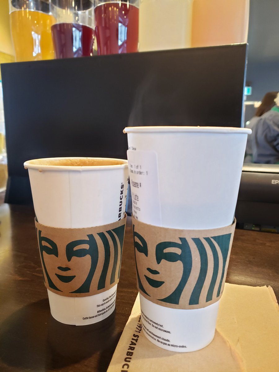 Thank you so much to Kristen @PEIStarbucks on University Ave for making the super ultra best latte in the world! 🌍 You always make us smile! 😊 <a href="/Starbucks/">Starbucks</a> <a href="/StarbucksCanada/">Starbucks Canada</a>