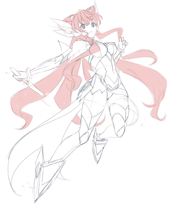 毎日お絵かき577日目 
マリアさんラフその1( ˘ω˘)
#シンフォギア 