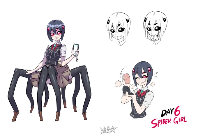 Day6 Spider Girl #30daymonstergirlchallenge 