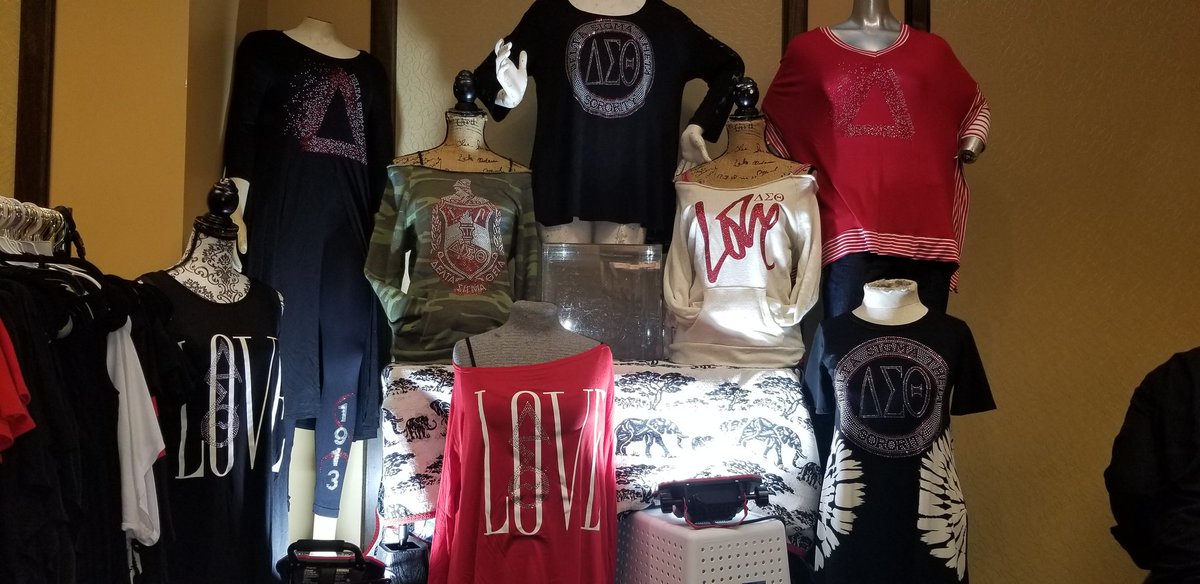scriptuals's tweet image. JCACDST 25th Anniversary Vendor Flash $10.00 Tee Sale plus much more at The Harbert Center, Bham, AL.  Get NOLA ready! Sorors stop by to see me #Scriptuals #DST1913 #JoyInOurSisterhood