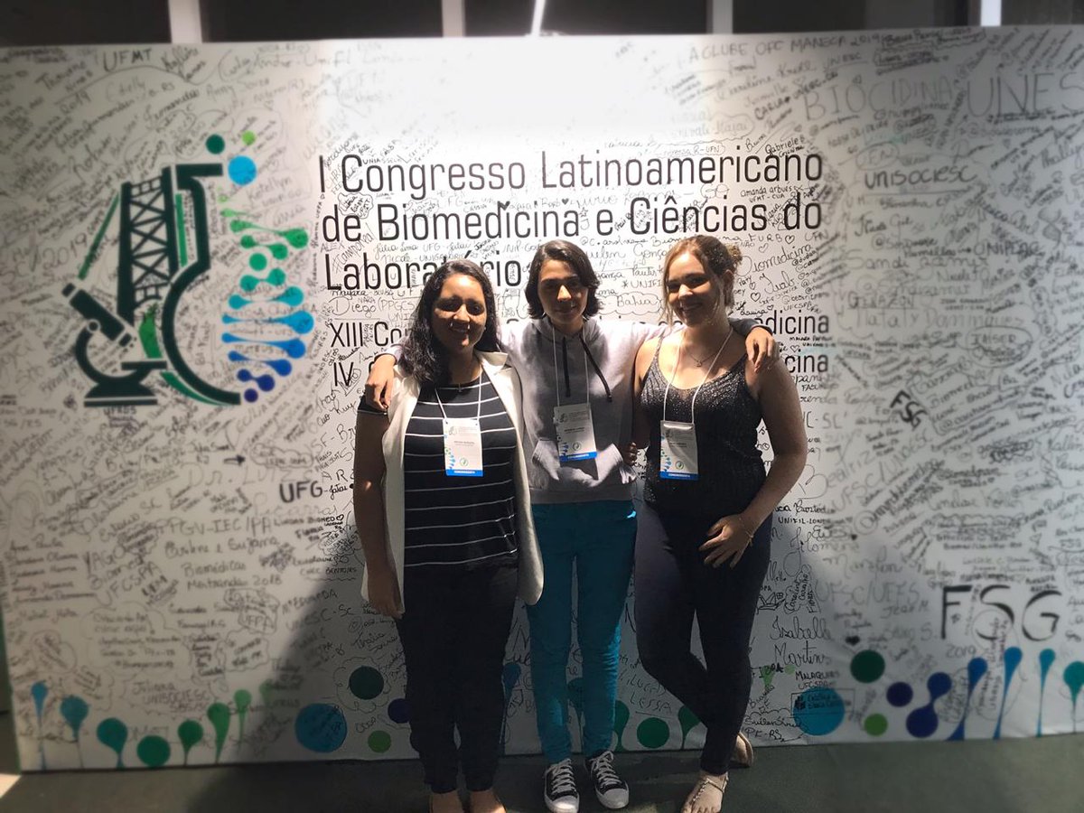 OcFrancosLab's tweet photo. Our undergrad students attending to I Congresso Latinoamericano de Biomedicina e Ciências do Laboratório at Florianópolis/SC! #science #biomed #biomedicina #ciêncianobrasil #CSBBM #iniciaçãocientífica #ucdb https://t.co/ap8NR1zwbN