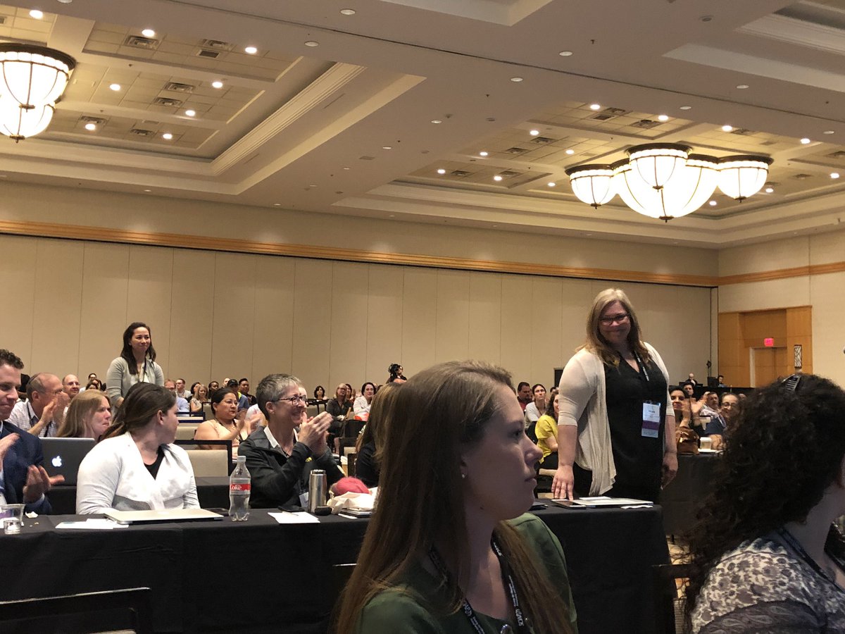 emilysharpe's tweet photo. Stephanie Arnold @StephArnold37 recognizes the physician anesthesiologists that were part of the team that saved her life when she had amniotic fluid embolism at #SOAPAM2019 @LimGrapes @nhi621 @NU_OBAnes #OBAnes @AFEFOUNDATION @SOAPHQ https://t.co/gVdhJlxgFd