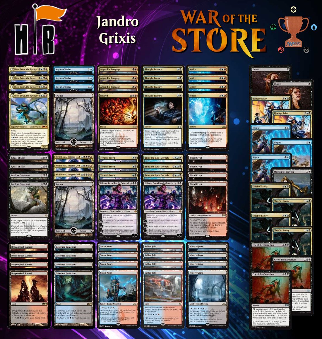 KaaaS23's tweet photo. #WaroftheStore. Continuamos con @janelastur (@HangarRebelde), @Javitxukrut (@RebellionMTG), @Plechado (Mtg Cronos) y @amarosg96 (@mazingervigo).
https://t.co/z28825MyqM https://t.co/fNHaXuZZSE