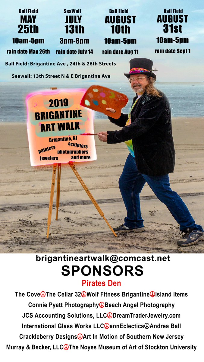BBArtWalk's tweet photo. Coming in a couple of weeks:  Brigantine ART WALK @BrigChamber @shorenewstoday @bestofnj @njdotcom @njstage @visitnjshore @artpridenj @njchamber @ArtsGarageAC https://t.co/GbISvDqPFM