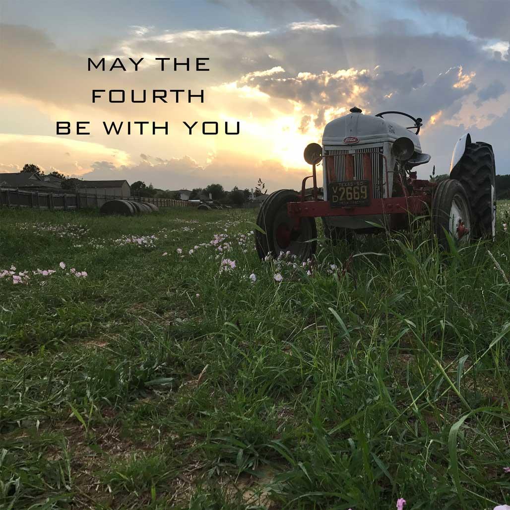 MaytheFourthBeWithYou  Photo by Chris Funk #MayFourth #FordTractor #NewPartsforOldTractors #Tractor #TractorParts