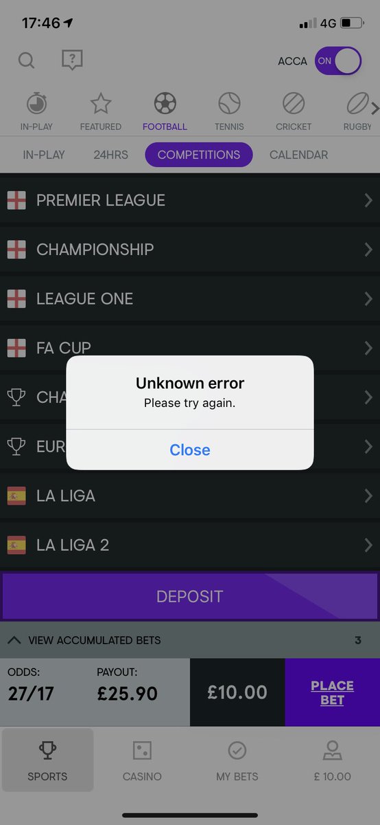 TomBulb's tweet photo. @KwiffOfficial what’s going on? No matter what bet I put in nothing is working https://t.co/4bKeVkPe27
