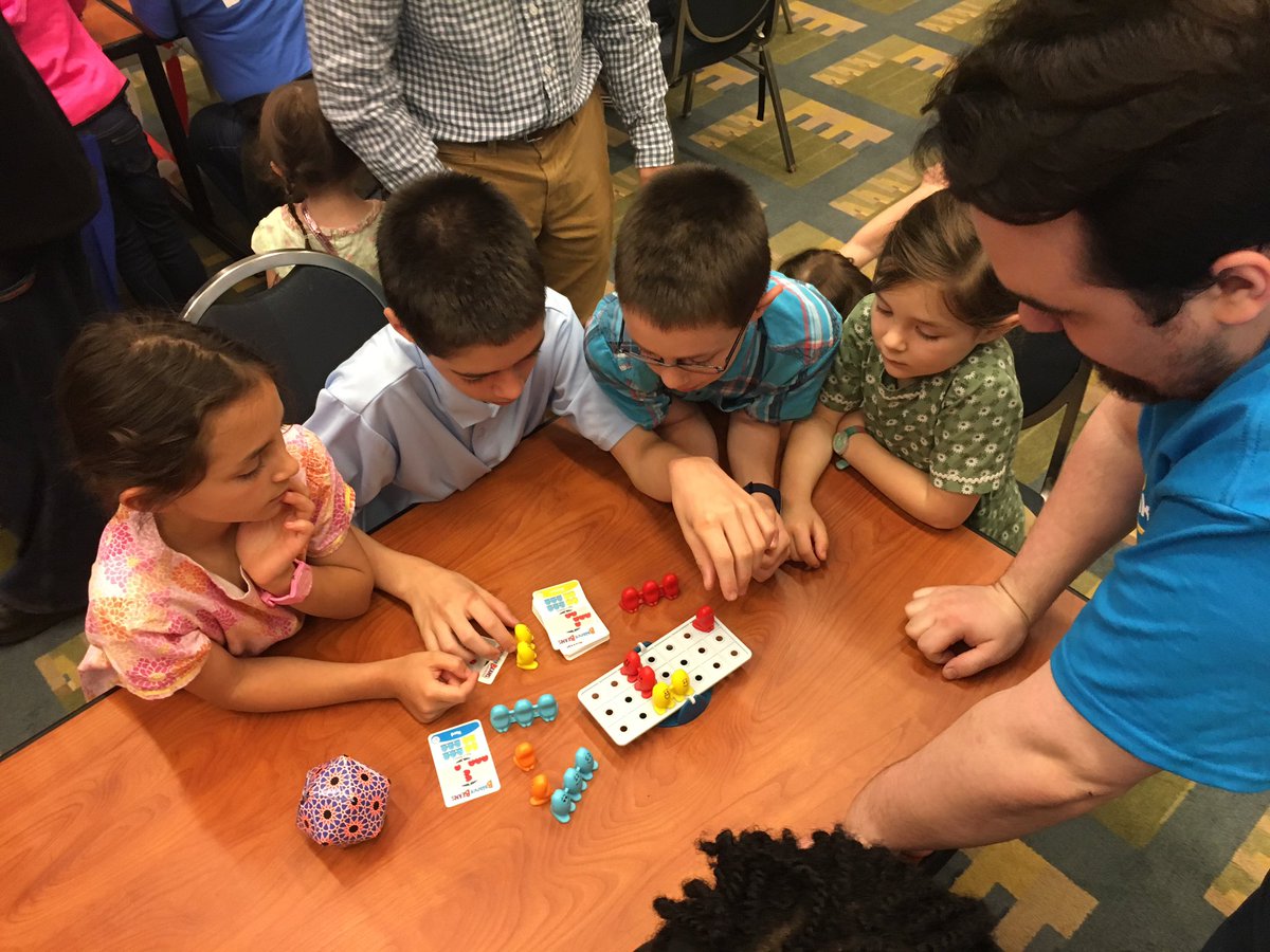TheAlanaFilter's tweet photo. Come play @ThinkFun games in room 209C at #2019NMF! We’ll be here until 4pm today. We have fan favorites like #BalanceBeans, #GravityMaze, #MathDice, and more! 😊 #ThinkFun @NatMathFestival https://t.co/1Mms4aCfB3