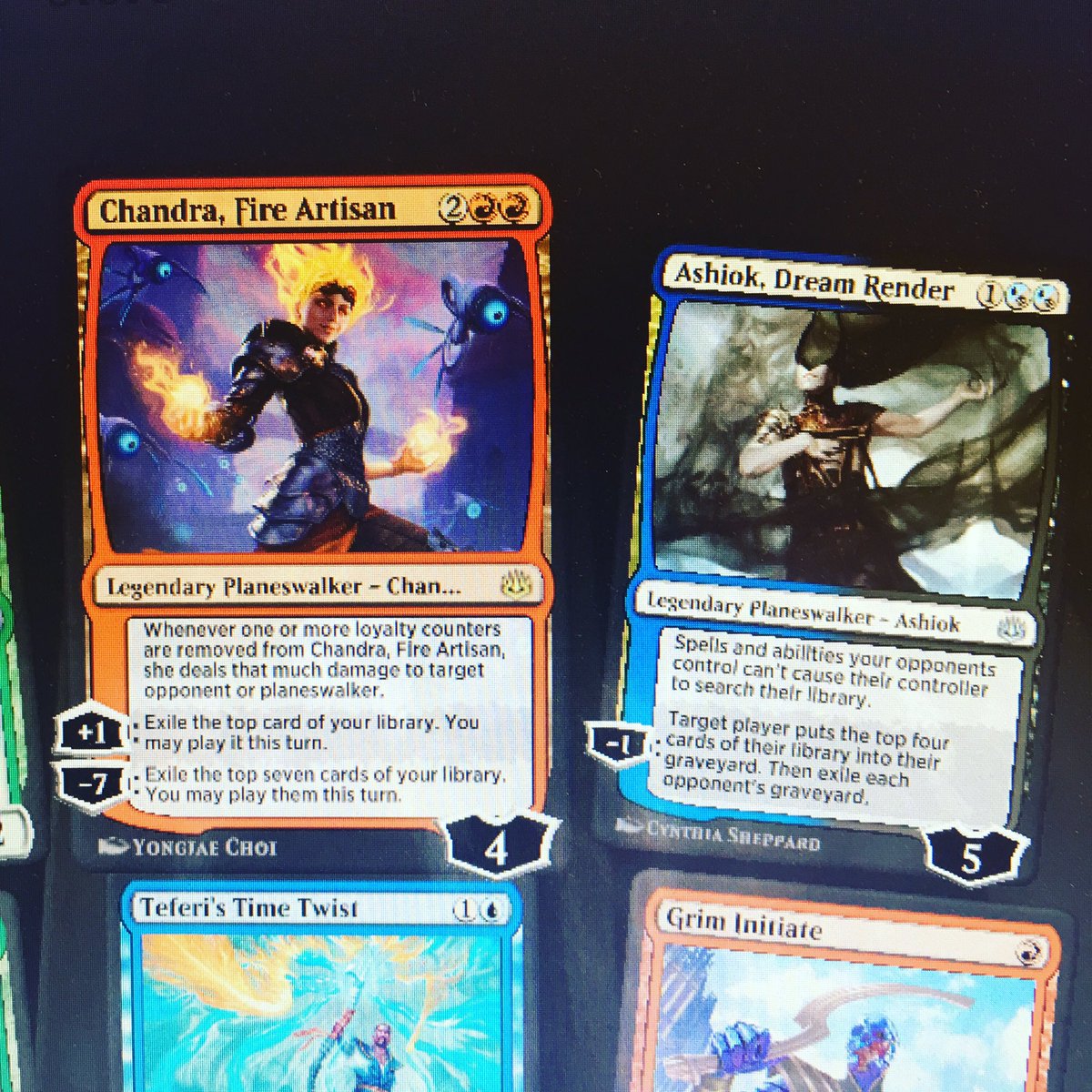 TheDaveKay's tweet photo. #Awesome #stream yesterday! We acquired 3 planeswalkers! Who’s ready for some #TwitchSings starting right now on #twitch? See you there! #TwitchSings #DaveKay https://t.co/ZdU43Wuo6v https://t.co/yQ9lkiHOhg