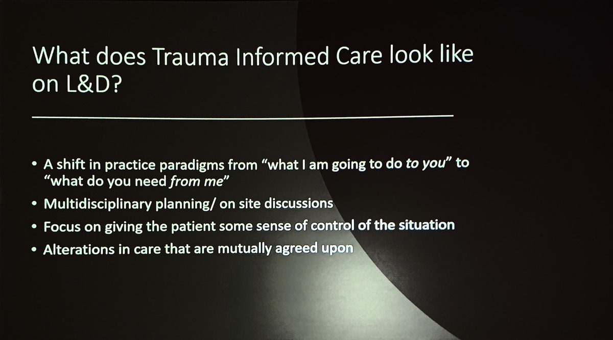 Ron_George's tweet image. “What do you need from me”

What does trauma informed care look like on Labour &amp;amp; Delivery

#SOAPAM2019 #OBAnes