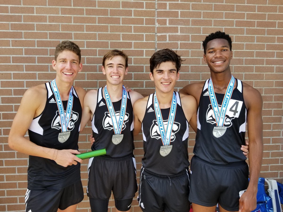 LFatovic's tweet image. FHSAA 2A 4x800 6th place with a time of 8:08.07! These boys are my brothers. Big shoutout to Coach Baur and seniors that led this team. @pinecresttrack @flrunners