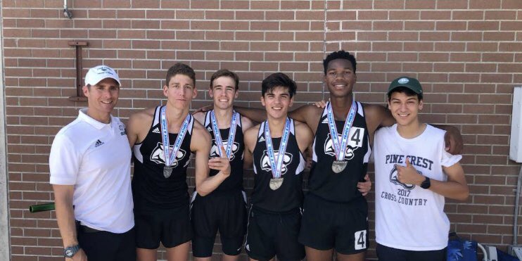 LFatovic's tweet image. FHSAA 2A 4x800 6th place with a time of 8:08.07! These boys are my brothers. Big shoutout to Coach Baur and seniors that led this team. @pinecresttrack @flrunners
