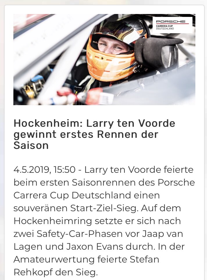 Super prestatie @LarrytenVoorde