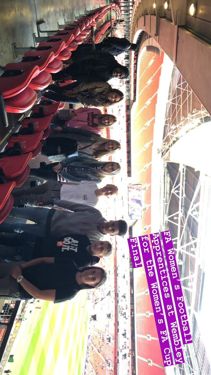 We hope our apprentices enjoy their day #SSEWomensFACup #FACupFinal