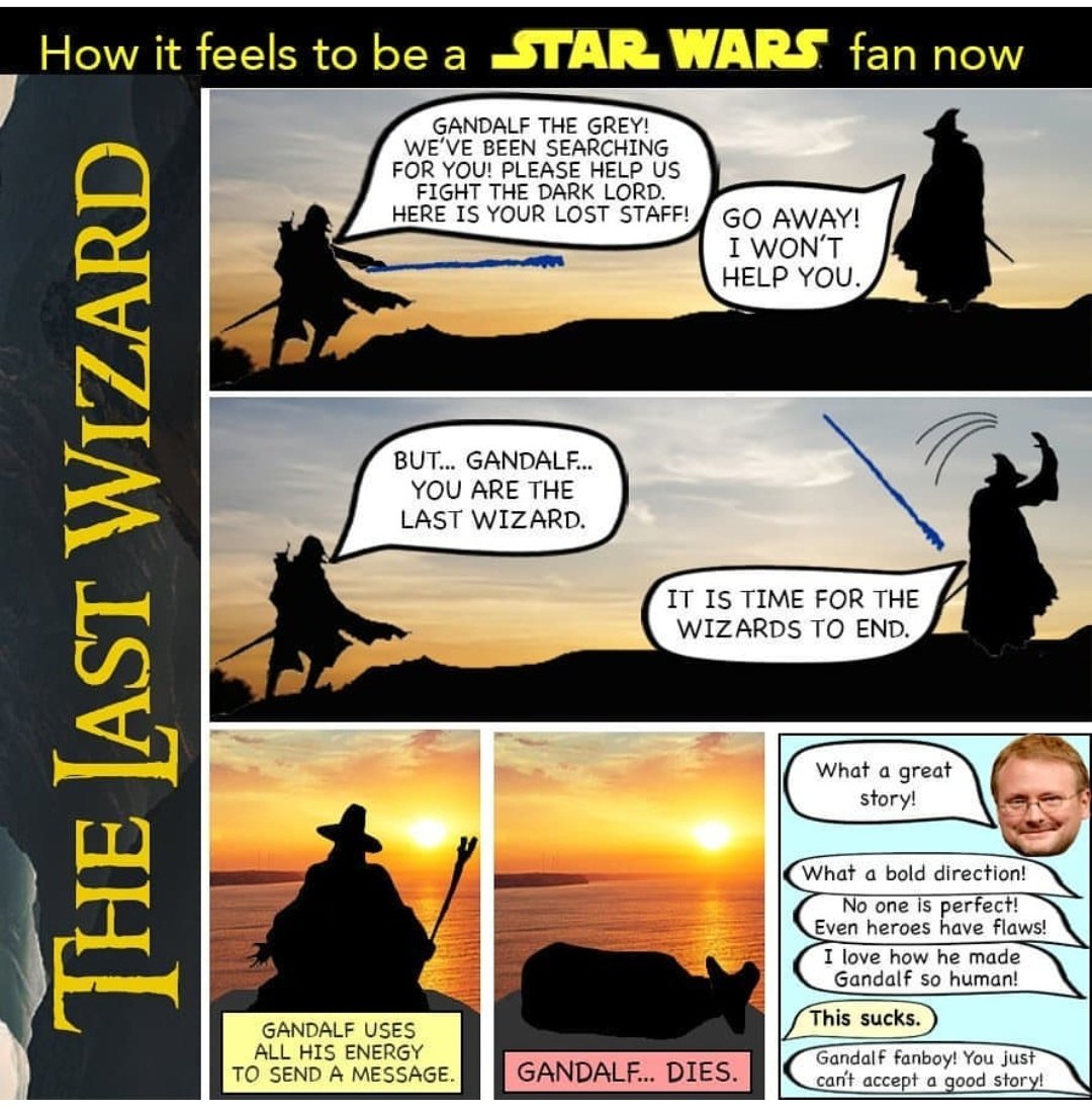 #thelastjediawful #BoycottEpisodeIX #lordoftherings #gandalf #starwars #rianjohnson #ruinjohnson <a href="/RuinTheManbaby/">Ruin Johnson</a>