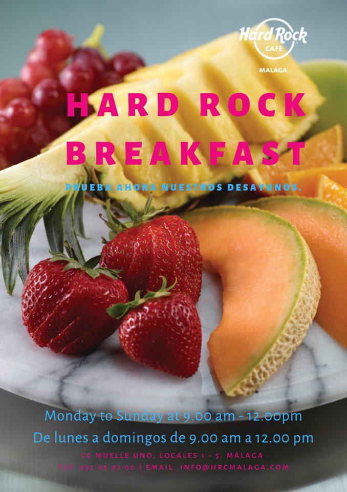 ¡BUENÍSIMOS DÍAS! No lo olvides: todos los días de 9:00 a 12:00 te esperamos con el desayuno en la mesa y las mejores vistas de Málaga solo en #HRCMalaga. #GoodMorning