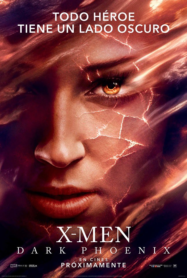cpmcinemas's tweet photo. ¡Un gran poder, la volverá oscura! Mira el póster de #XMenDarkPhoenix y espera su estreno este 7 de junio en @cpmcinemas https://t.co/6PkCg85J0t