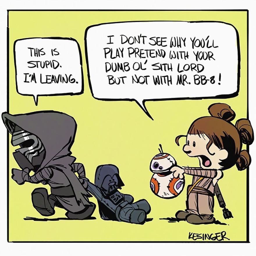 Calvinn_Hobbes's tweet photo. #MayTheFourthBeWithYou 
Art by Brian Kesinger https://t.co/8GhhnxMm2K