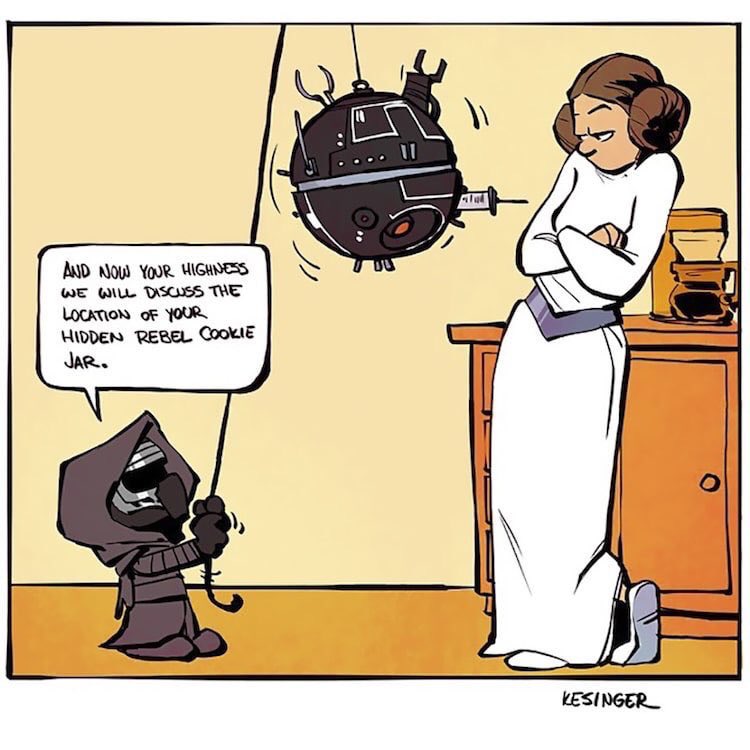 Calvinn_Hobbes's tweet photo. #MayTheFourthBeWithYou 
Art by Brian Kesinger https://t.co/8GhhnxMm2K