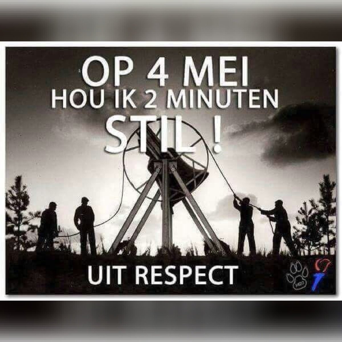 #dodenherdenking #4mei #2minutenstilte #respect