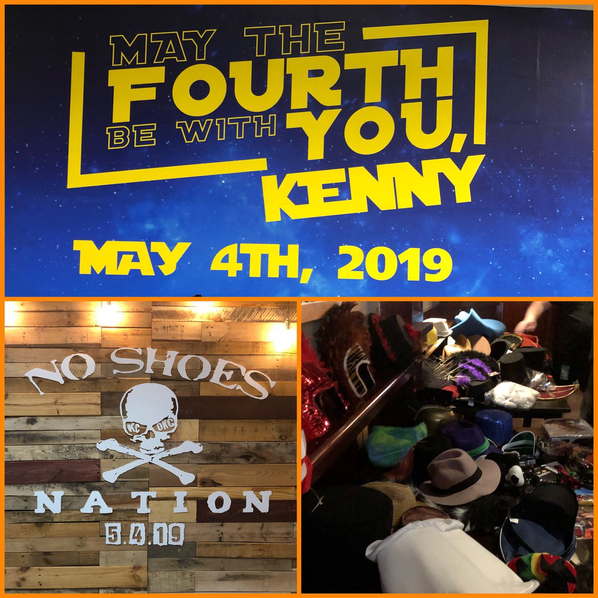 noshoesradio's tweet photo. May the 4th (and #DerbyDay) be with you, @noshoesnation! Who’s coming to have Fun with us tonight at @ChesapeakeArena? Let us know where you’re sitting for a chance to WIN #Sandbar upgrades! #SongsForTheSaintsTour https://t.co/KAcUCfp8zS