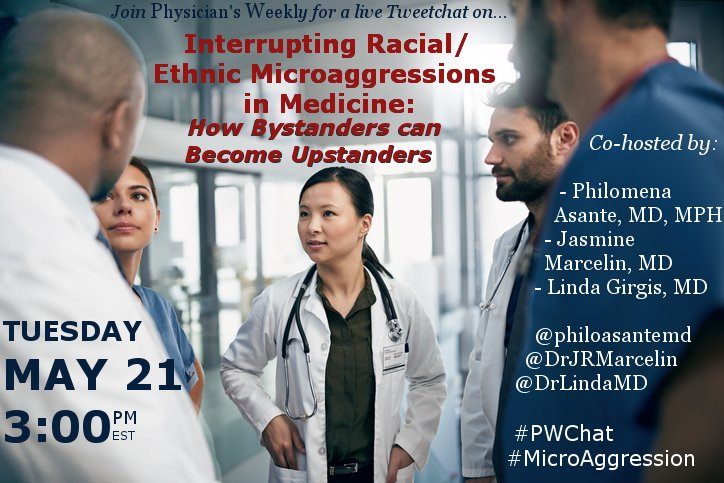 DrLindaMD's tweet photo. @UrbaneDoc4Kids I'm working with @divadocsbos and @DrJRMarcelin on this twitter chat with @physicianswkly  to discuss some racial issues in medicine. Hope you can come and definitely hope we can all connect and be voices to amplify each other. https://t.co/ZQ2zlL8mYi