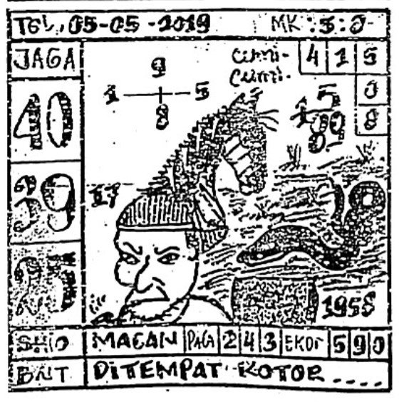 ‍ On Twitter: "Minggu 5 Mei 2019 □□Syair Bd□□ Bnt : Di Tempat Kotor Jaga :  40 39 25 Panah : 1 – 5 – 9 – 8 Mk : 5 : 8 Bwhmk : 41508 Asli : 1958 Pala :  243 Ekor : 590 Shio Macan □□Gambar□♤ Cumi – Cumi 58 Zebra 47 Belut 29  Pemadat 17. Https://T.co ...