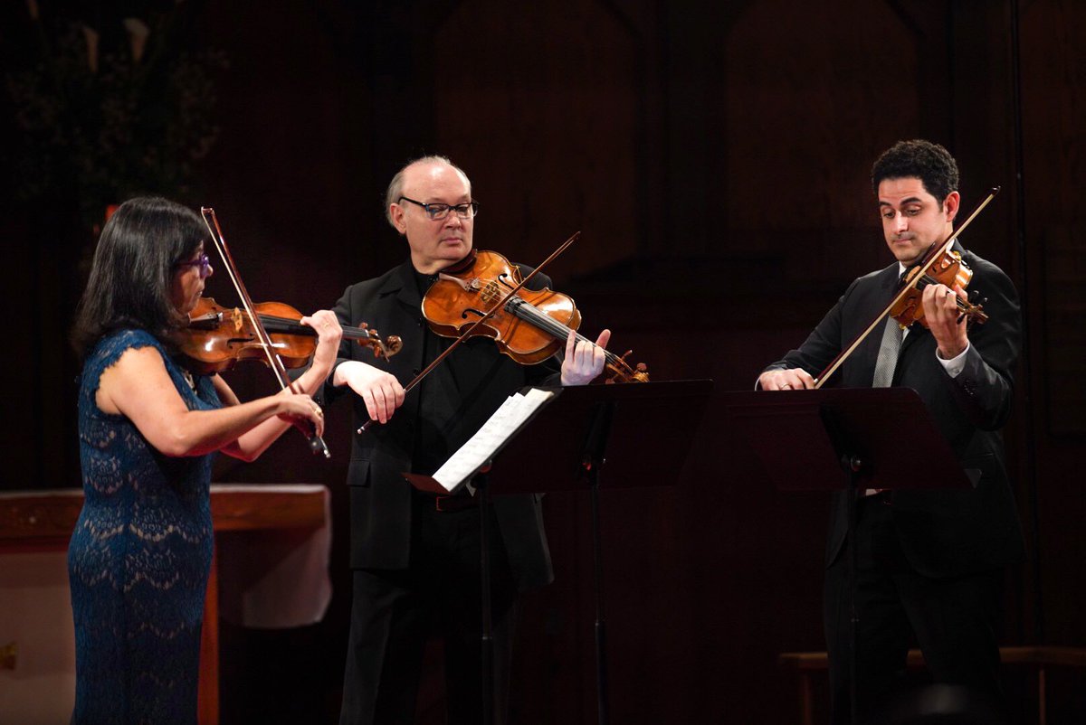 musicatmenlo's tweet photo. A fabulous evening of string trios last night curated by @arnaudsussmann, with Pamela Frank and Paul Neubauer. The concert marks the end of our second Music@Menlo:Focus residency, thank you to all who joined for two days of wonderful music! https://t.co/AloUQQw5VF