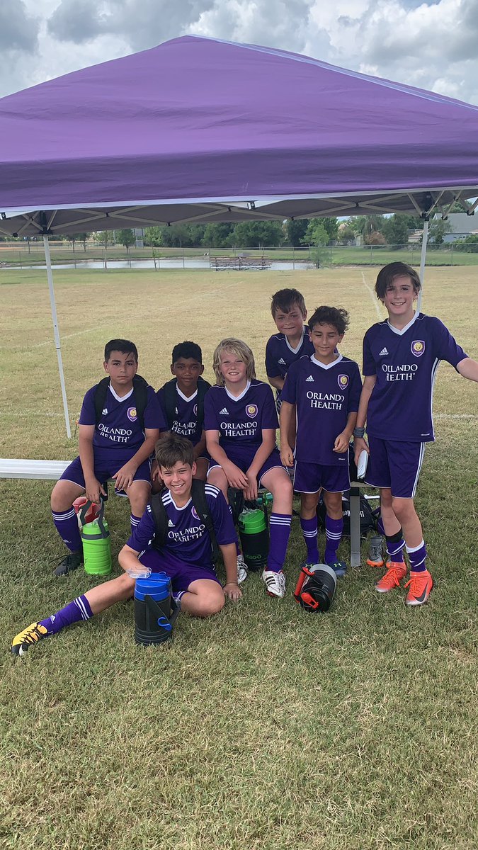 whallen3's tweet photo. @OCYouthSoccer 07B Pre NPL did their job in Kissimmee with a 7-3 win. Despite being “Pro’d” themselves a couple times. Ok @OrlandoCitySC you’re up now!! #All3Points #FaceOfCity https://t.co/5HCwx2rPf7