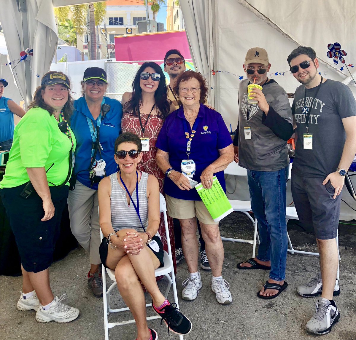 #KVJ #VolunteerArmy in full force at #SunFest2019! Great music and great fun!