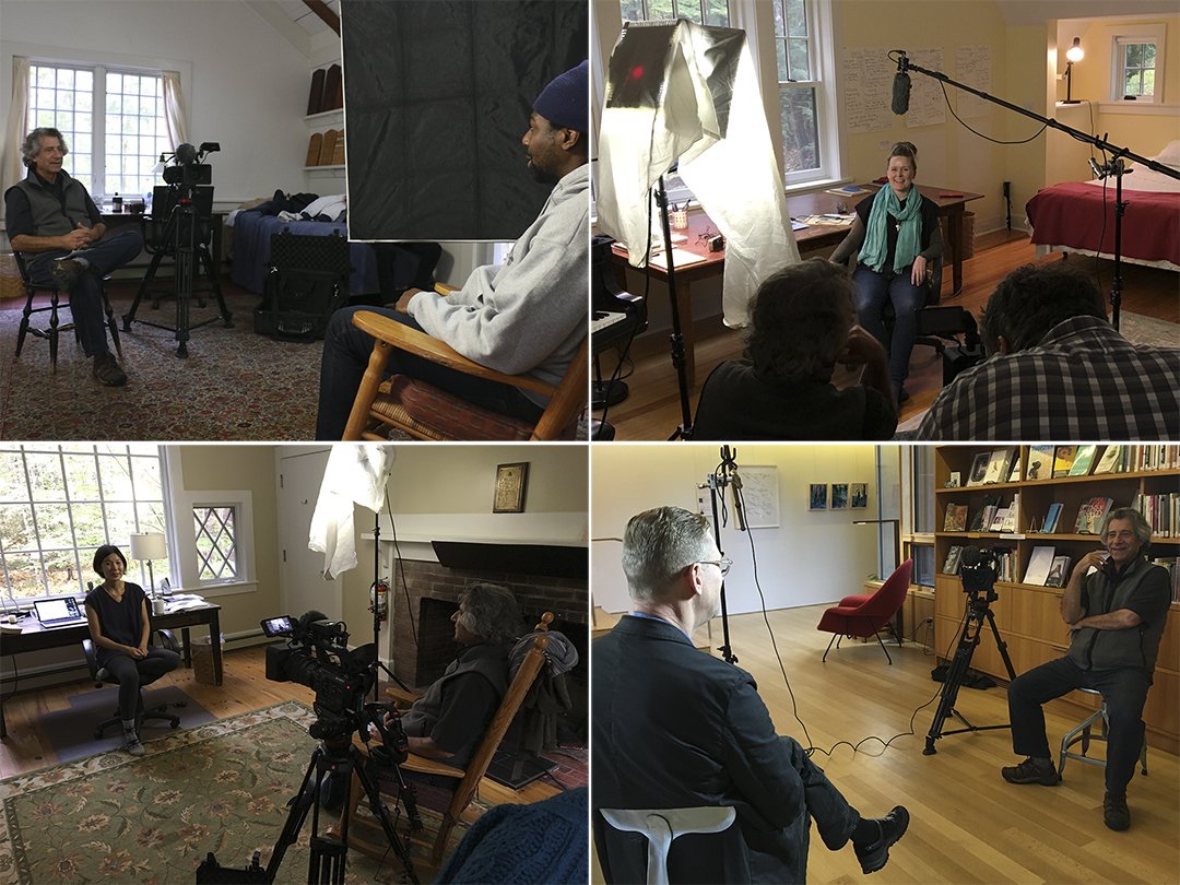 MacDowell1907's tweet photo. Tune in to your @PBS station to watch #WeekendsWithYankee's visit to The MacDowell Colony! The segment features three artists-in-residence—@ClairMacD (18), James Tyler (18), and Jihae Park (14, 18)—as well as Resident Director David Macy: https://t.co/FHocZ9wwKX https://t.co/cGDIYpuHMD