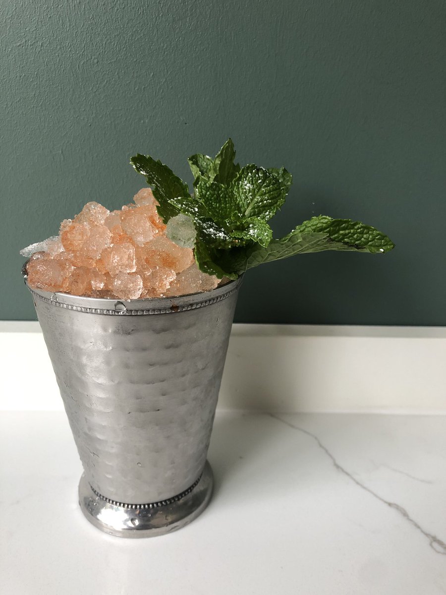 AndVandyke's tweet photo. Mint julep anyone? Bar and restaurant open at noon.  #derby https://t.co/PVp89S4qh7