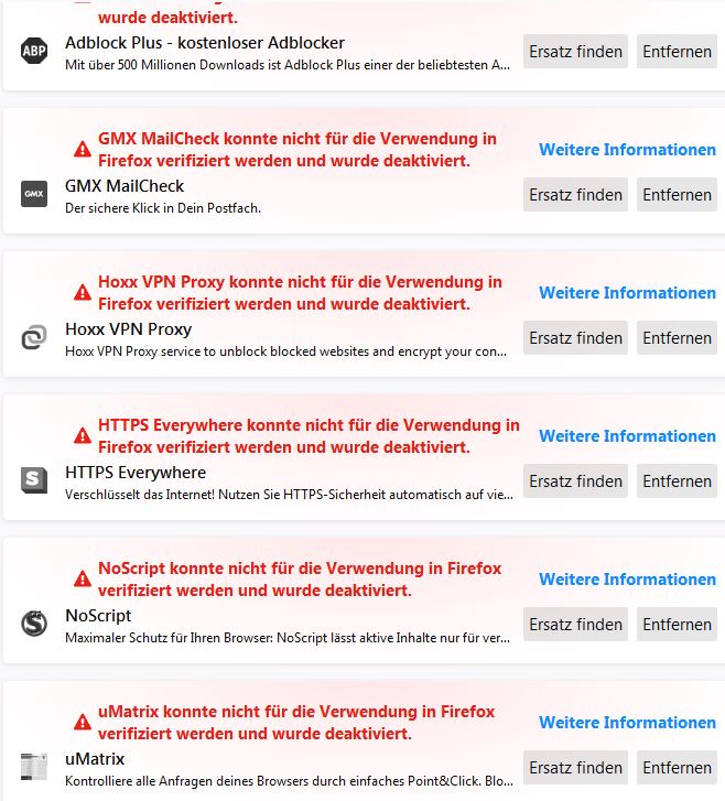 realymanlp's tweet image. Was hat der #Firefox mit meinen Add-Ons gemacht? #FirefoxAddons