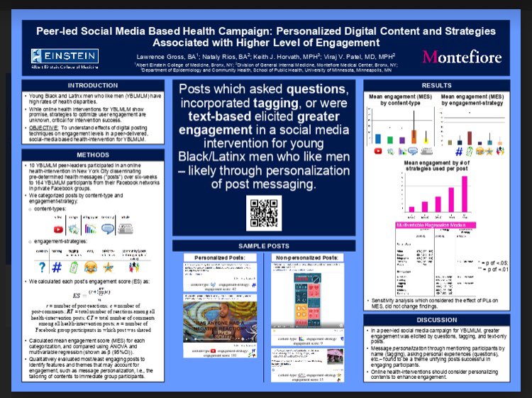 Outstanding work of #EinsteinMed students &amp; Einstein//Montefiore faculty and health researchers who presented at 7th Annual #LGBT Health Workforce Conference. #LGBTHealth #LGBTQIA #MedEd #MedTwitter