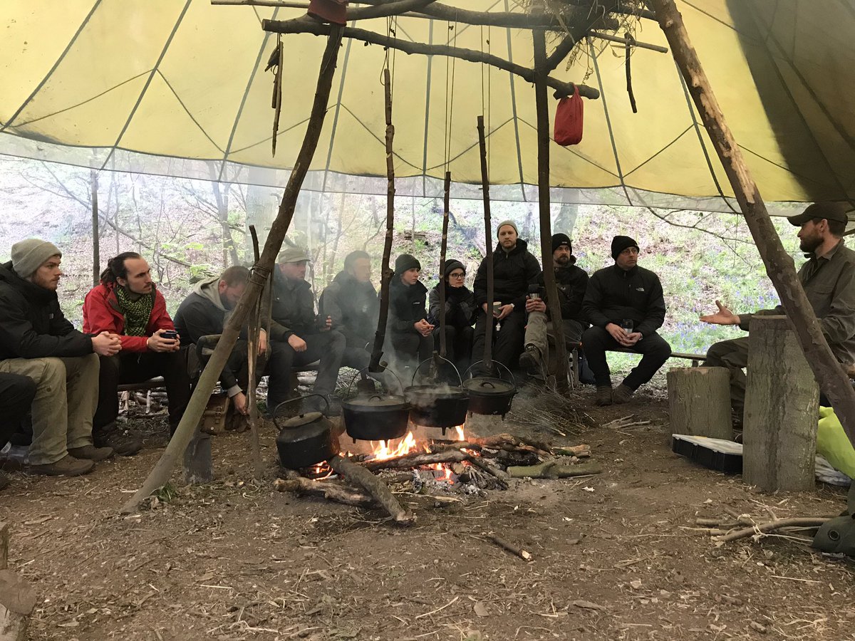 woodlandways's tweet photo. Fire lighting session underway with Richard as rabbit supper is cooking https://t.co/erqlUn4eR1 #bushcraftcourse https://t.co/OaBiWWxryf
