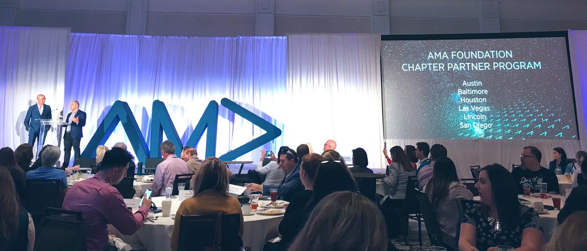 AMA Baltimore (@amabaltimore) on Twitter photo We're honored to be recognized as an <a href="/AMA_Marketing/">AMA</a> Foundation Chapter Partner along with the other participating chapters (<a href="/AustinAMA/">Austin AMA</a> <a href="/amahouston/">AMA Houston</a> <a href="/AMALV/">AMA Las Vegas</a> <a href="/LincolnAMA/">AMA Lincoln</a> <a href="/AMASanDiego/">AMA San Diego</a>) to advance the next generation of marketers during <a href="/amasummit/">AMA Chapter Leaders</a>. #amasummit We're honored to be recognized as an <a href="/AMA_Marketing/">AMA</a> Foundation Chapter Partner along with the other participating chapters (<a href="/AustinAMA/">Austin AMA</a> <a href="/amahouston/">AMA Houston</a> <a href="/AMALV/">AMA Las Vegas</a> <a href="/LincolnAMA/">AMA Lincoln</a> <a href="/AMASanDiego/">AMA San Diego</a>) to advance the next generation of marketers during <a href="/amasummit/">AMA Chapter Leaders</a>. #amasummit