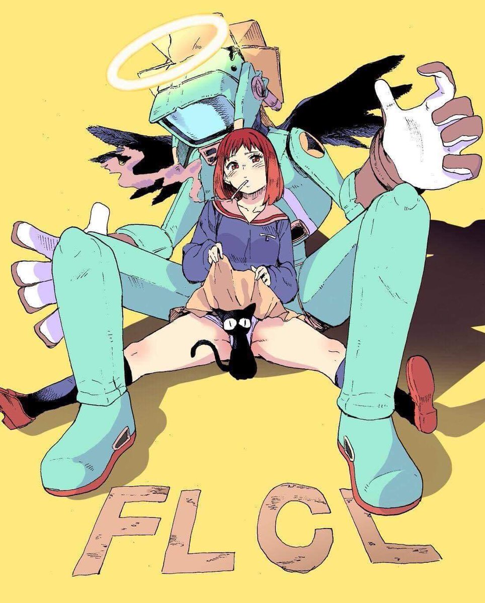 #FLCL #FuriKuri フ リ ク リ #FoolyCooly #HajimeUeda #AnimeArt #mangaart #art.