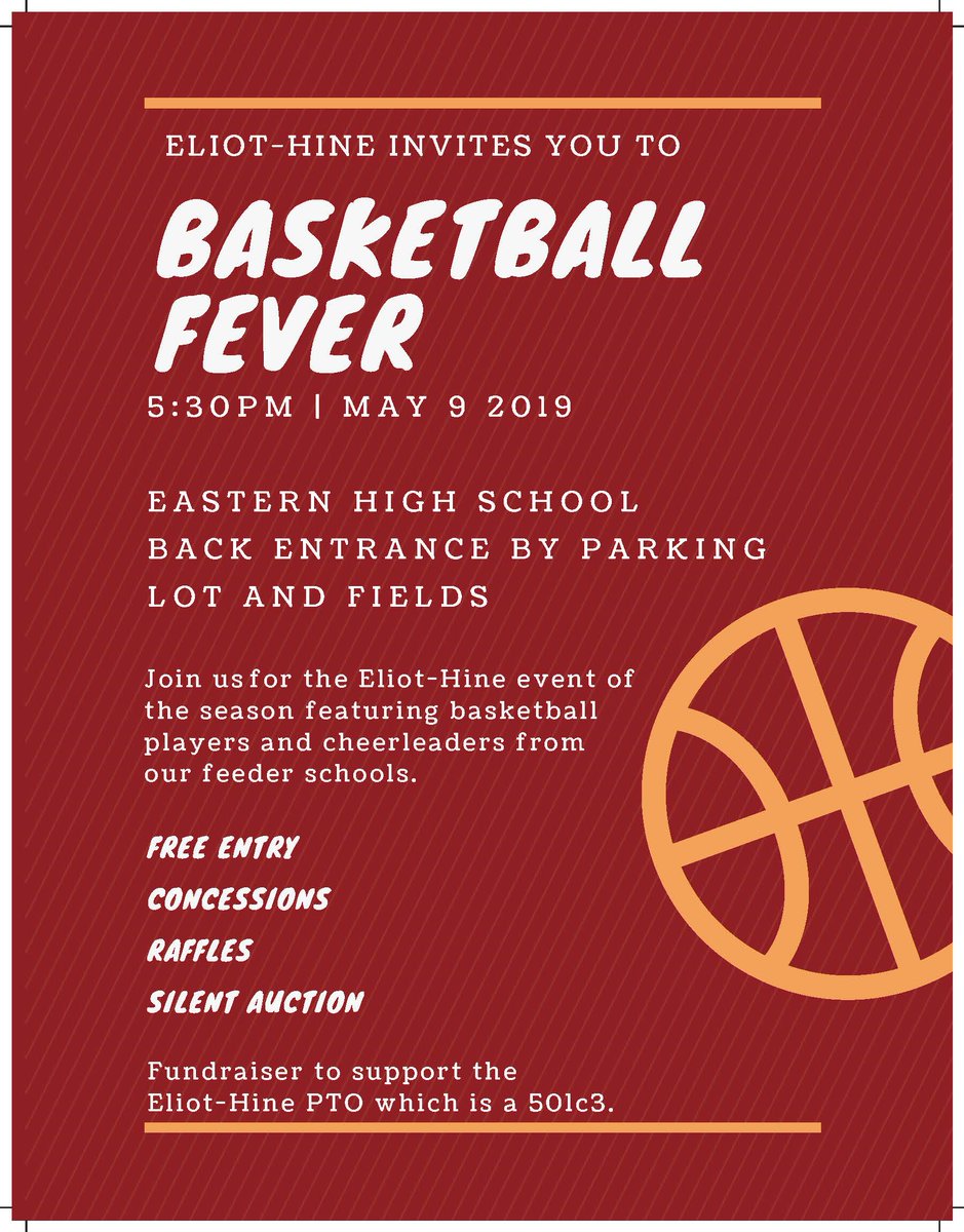 EliotHine's tweet photo. On Thursday come for basketball but stay and bid on the awesome staff experience auction items--Learn to make candles or beanies. Take a zumba or yoga class. We have movie and escape room parties. Ultimate Frisbee tickets. And a photo shoot by our photo club. Don't miss out! https://t.co/eK88AwPkUI