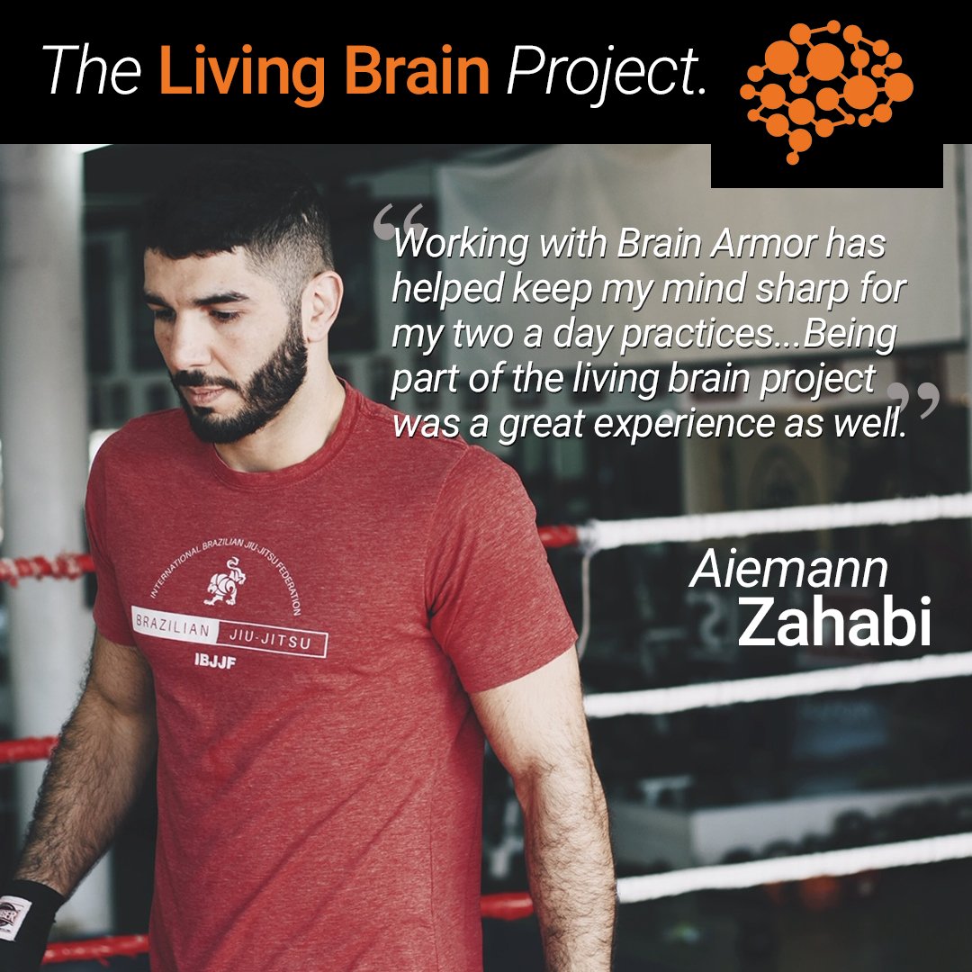 Brain_Armor's tweet image. Tune in tonight to watch bantam weight, @Aiemannzahabi fight at @ufc Fight Night 151. Aiemann has been with us since the beginning as he was one of the first participants who took part in the #LivingBrainProject.

We are in your corner! Best of luck. 👊

#UFCFightNight #UFC