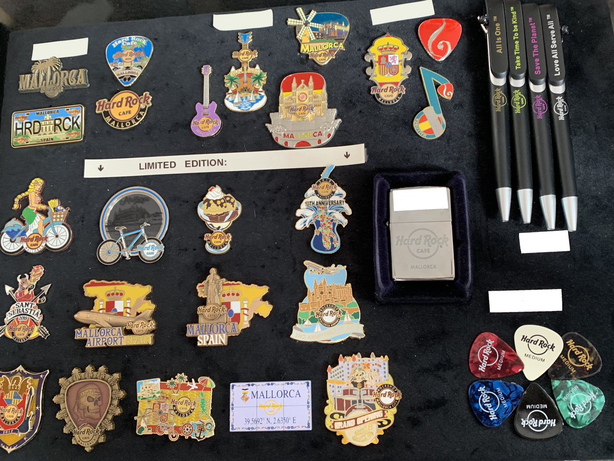 Si eres un Pin Collector no te quedes sin ninguno, pásate por una de nuestras #RockShop y hazte con tus pins favoritos! #HRCMallorca