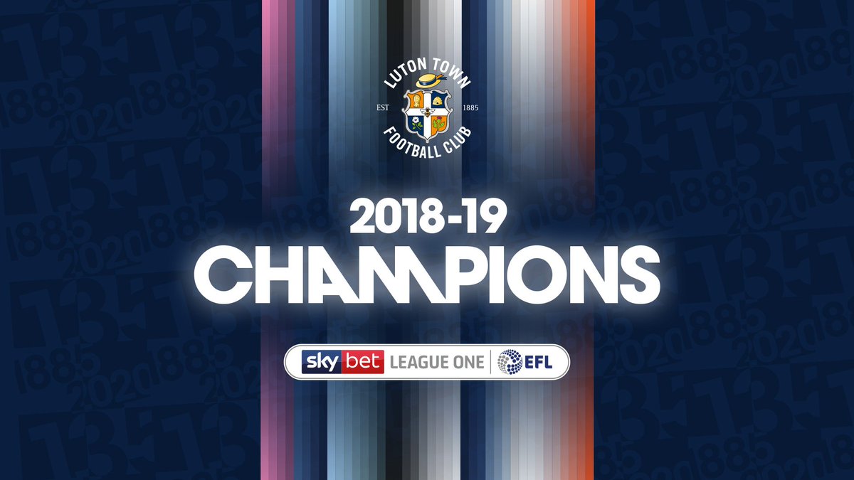 FULL TIME | Ladies and gentlemen, Luton Town are the champions of <a href="/SkyBetLeagueOne/">Sky Bet League One</a>. #COYH