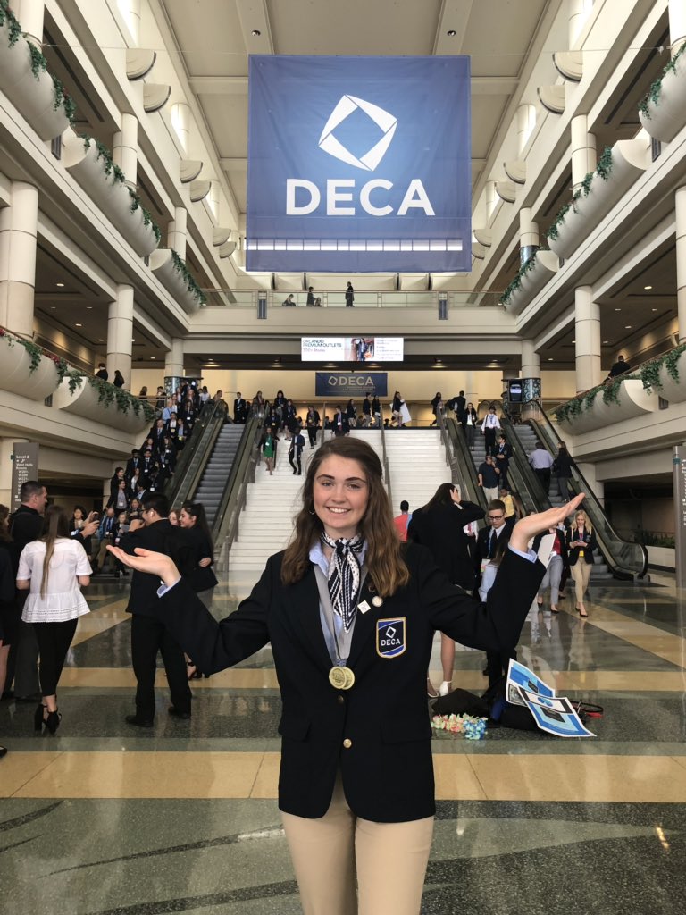 LVDECA's tweet photo. Very proud of our chapter member, Chloe Snow, for making the stage at ICDC! Way to take home some international finalist medals! https://t.co/LWJWB60jSO