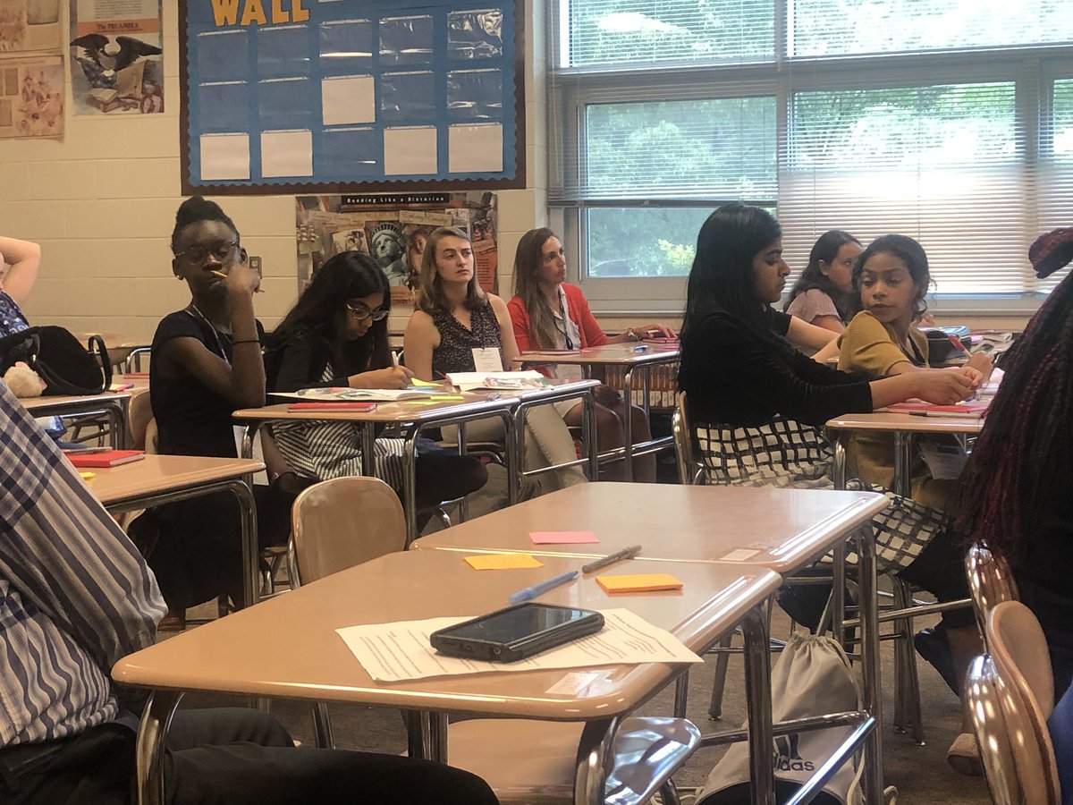 DrKMcCollum's tweet photo. Watching students that I see each day engage at such high levels in policy change and advocating for themselves is powerful! So happy to be at PACE with them today! #SetThePACENC @TFA_ENC #ProudAP @westcaryimps https://t.co/V2vw0tATY5