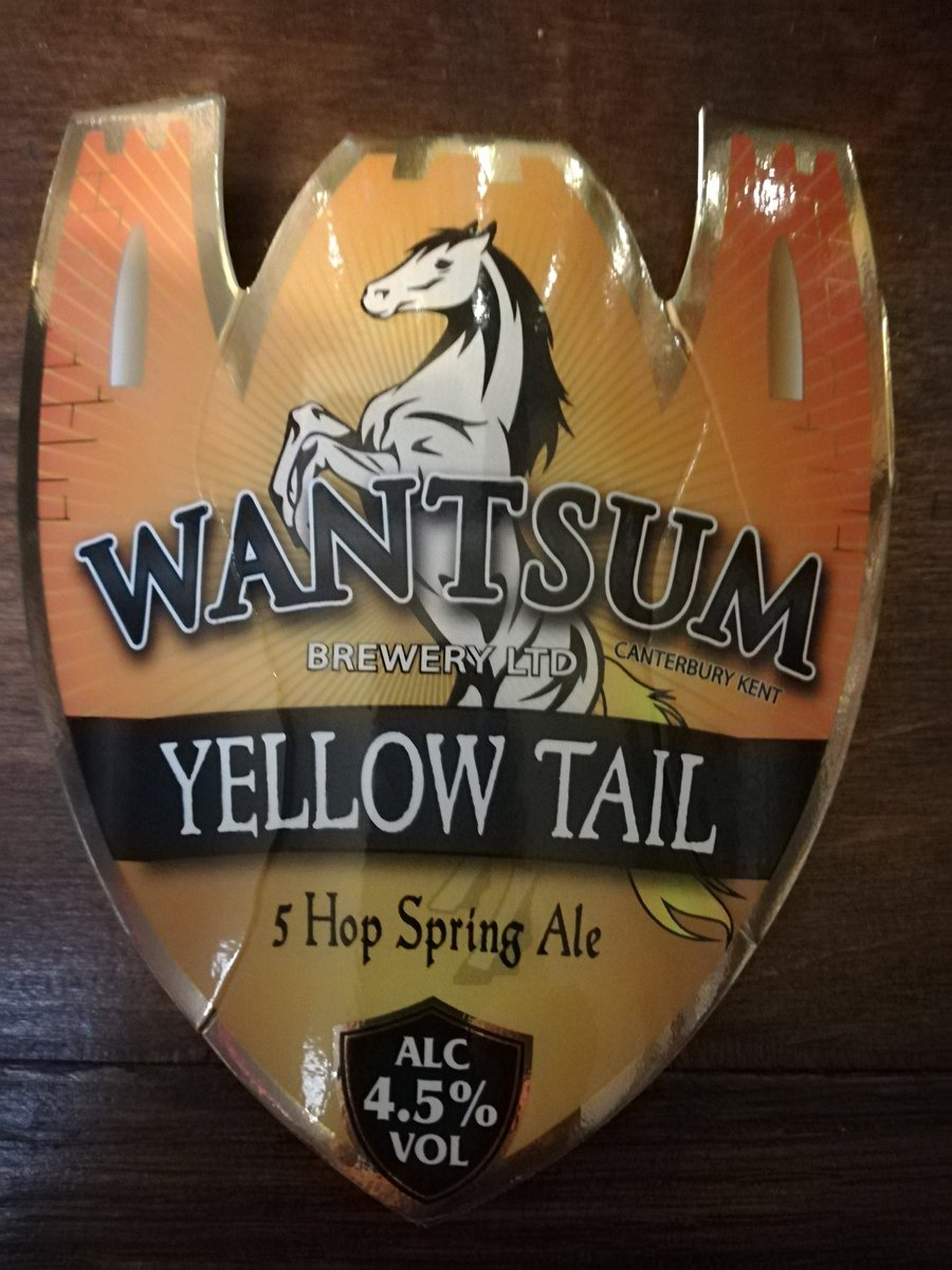 #wantsumbrewery - Yellow Tail 4.5 % a refreshing pale ale. Just gone on!

#beer #realale #paleale #hoppyale #Margate #Broadstairs #Ramsgate #Whitstable #hernebay #Canterbury #Thanet #Kentcoast #micropub