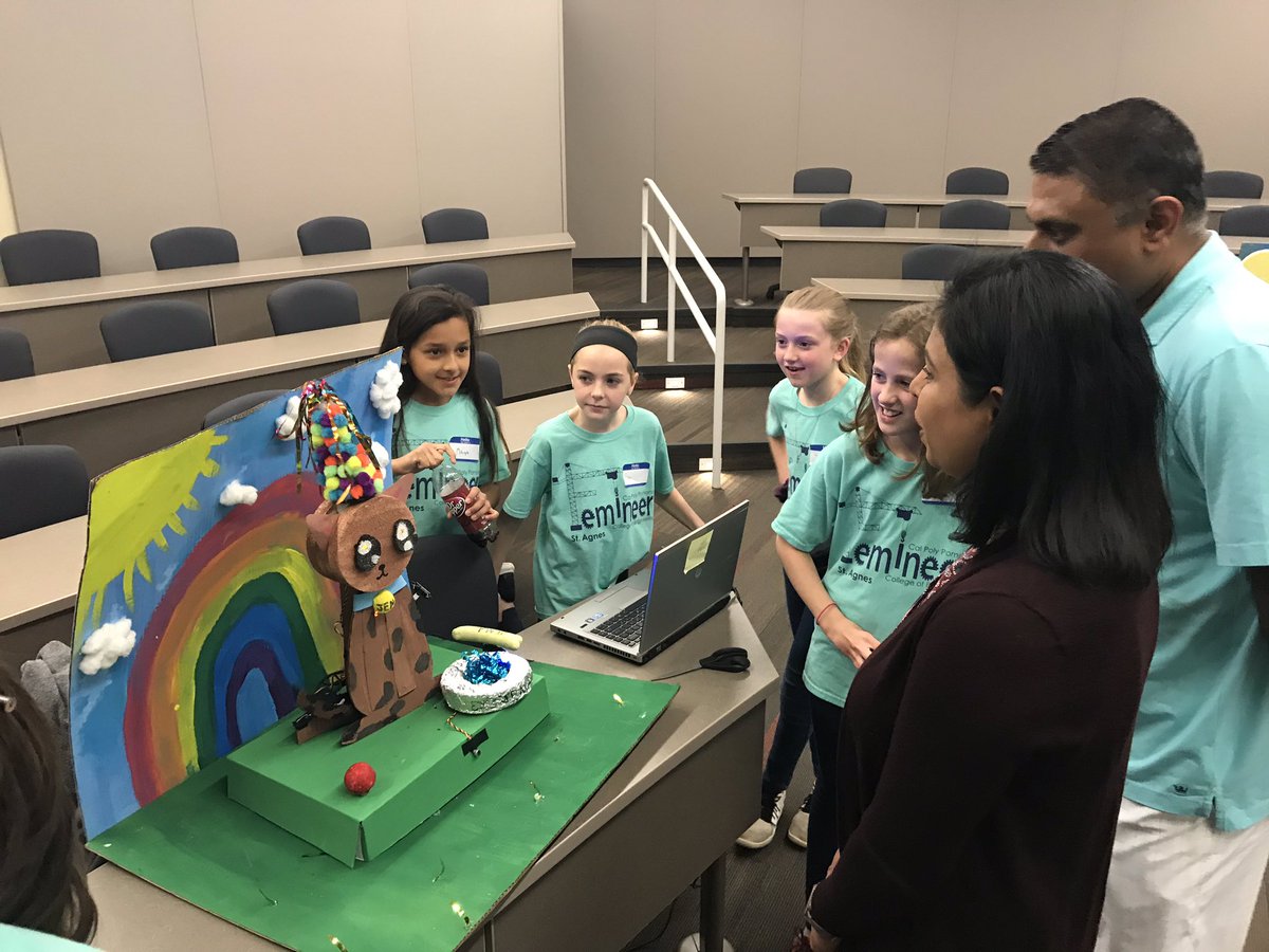 Schleimscience's tweet image. The #cppfemineers 2019 Showcase has started! Come by and check out our awesome4-6 Ss at KU Edwards Campus Best bldg from 130-3!