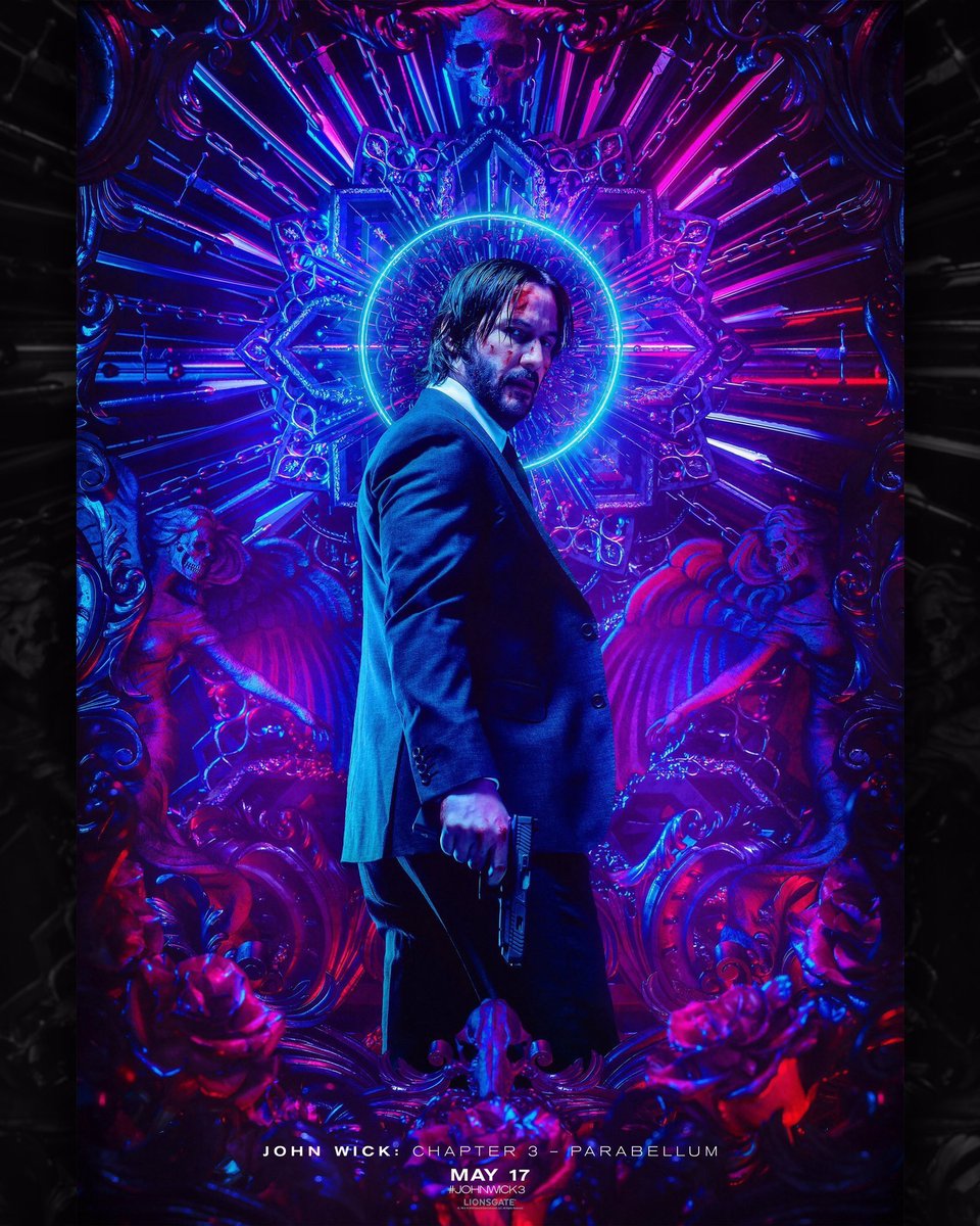 IHeartFargo's tweet photo. The John Wick: Chapter 3 - Parabellum posters have maybe the strongest aesthetic of any poster series I’ve ever seen, and it’s an absolute travesty that we’re not talking about them daily. https://t.co/USmxwUdEIZ
