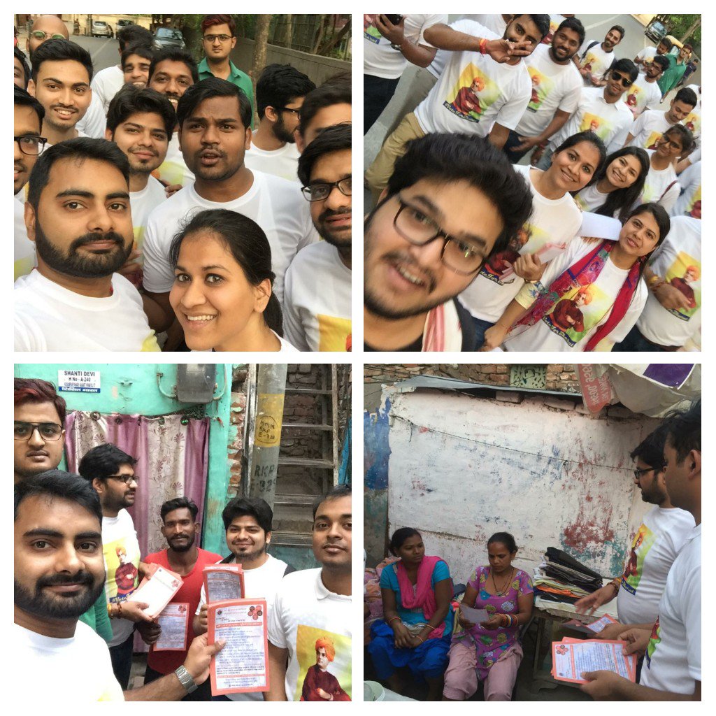 abvpjnu's tweet photo. #NationFirstVotingMust
Today ABVP-JNU talked and aware the people of Kusumpur Pahadi, New Delhi over the mission
#NationFirstVoting Must
Here it comes today's glimpse...
@abvptoday @ABVPVoice
#LokSabhaElections2019
@PMOIndia @ANI @IndiaToday
@shriniwas_hr @SunilAmbekarM https://t.co/DYfZvqdVCQ