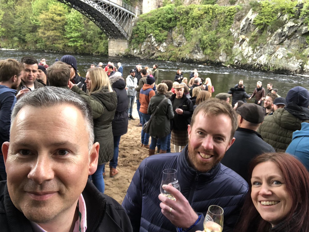 Aultmore and Craigellachie tasting under the Craigellachie Bridge!